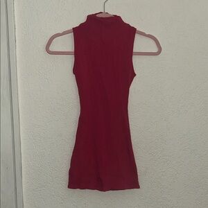 Fashion Nova Red Sleeveless Jumpsuit